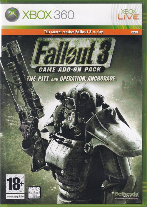 Fallout 3 Game Add-on Pack, The Pitt And Operation Anchorage